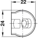 Jungtis RAFIX 20x12,7mm, klevas su lankeliu S16mm,