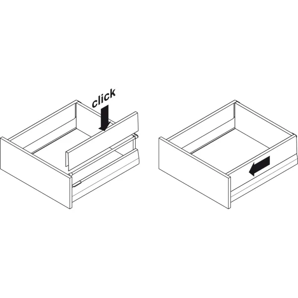 Add-on drawer sides, Häfele Matrix Box P , system component