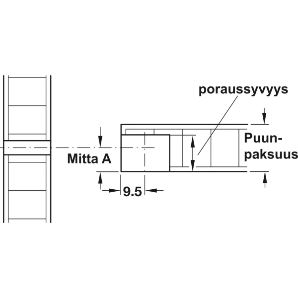 Connector housing, Rafix 20 system, zinc alloy