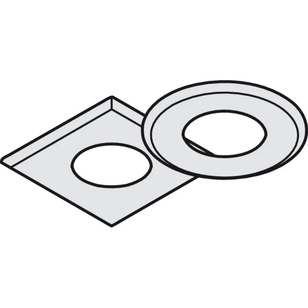 Recess mounted housing, for Häfele Loox3 and Häfele Loox5 LED drill hole Ø35mm