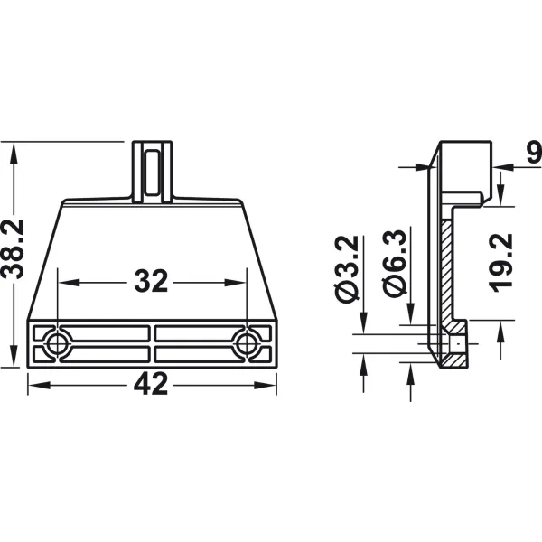 Soft and self closing mechanism, load-bearing capacity up to 50kg, can be retrofitted for single ex