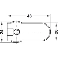 Jungtis RAFIX 20x14,2mm, nikelis S19mm,