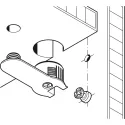 Connector housing, Rafix 20 N system, without dowel, zinc alloy, with ridge