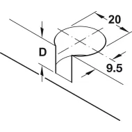 Connector housing, Rafix Tab 20, plastic, with sliding cover cap