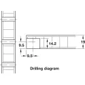Connector housing, Rafix Tab 20, plastic, with sliding cover cap
