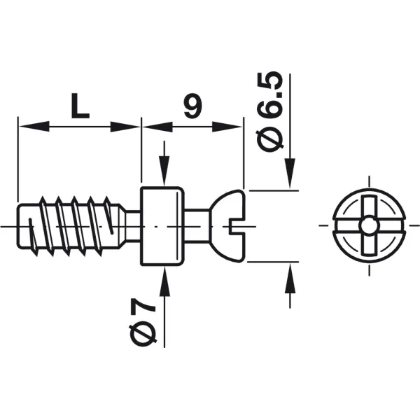 Varžtas RAFIX S20 6,5x11mm,