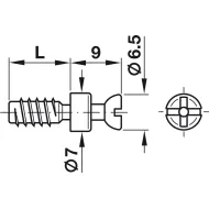 Varžtas RAFIX S20 6,5x11mm,