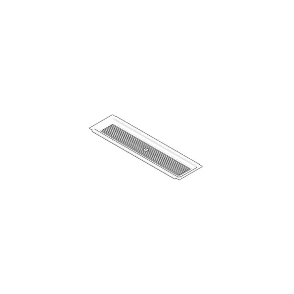 Tray for dish rack W450mm plastic transparent