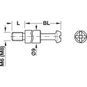 Sąvarža MAXIFIX B55mm, 9,5x48,5mm, sriegis M8