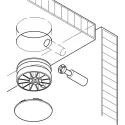 Sąvarža MAXIFIX B55mm, 9,5x48,5mm, sriegis M8