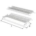 Dish rack 2-part with frame and fixings W450mm stainless steel
