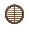 Ventilation grill round Ø47mm brown