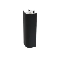 Cokolio kampas 90° H150mm, juoda