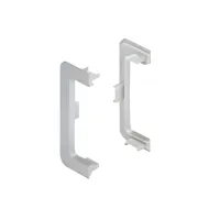 Endcap for profile, outer, white