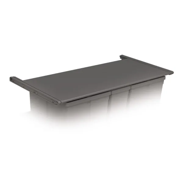 Lid-shelf for waste bin, pull out, MW600mm, 564x444x30mm, plastic, anthracite
