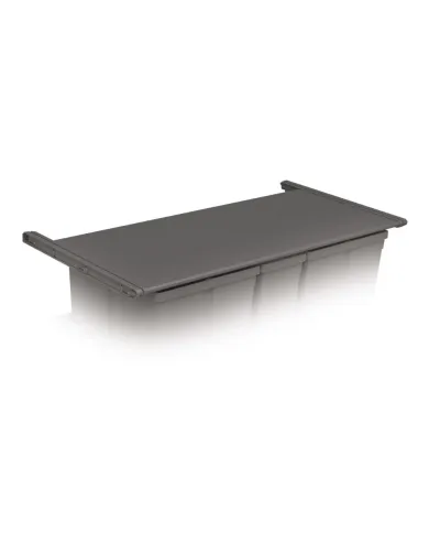 Lid-shelf for waste bin, pull out, MW900mm, 864x444x30mm, plastic, anthracite