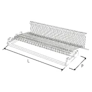 Dish rack universal with frame W450mm stainless steel