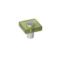 Handle, for children's room, 30x30mm green