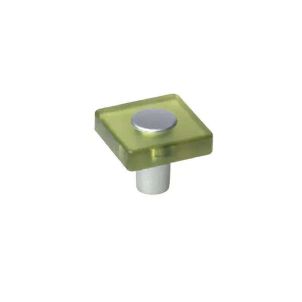 Handle, for children's room, 30x30mm green