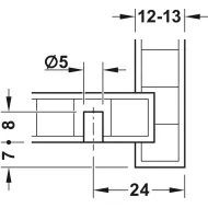 Fiksatorius galinės nugarėlės RPC D 5/24