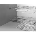 Dish rack corner 600x600mm stainless steel