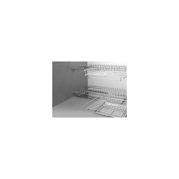 Dish rack corner 600x600mm stainless steel