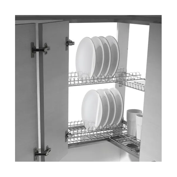 Dish rack corner 600x600mm stainless steel