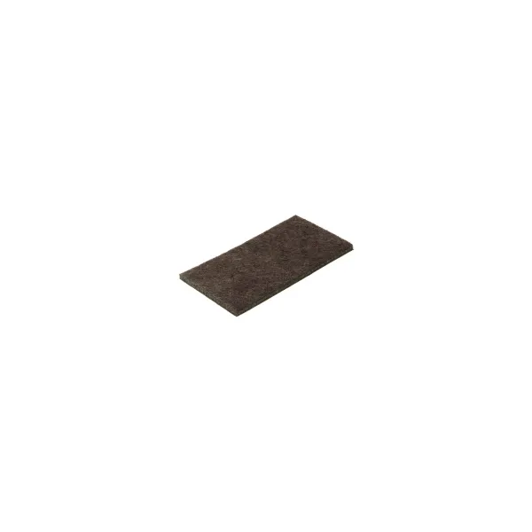 Felt pad 100x50mm brown, 5 pcs