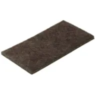 Felt pad 100x50mm brown, 5 pcs