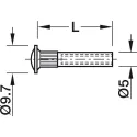 Įvorė M4 5x27mm,