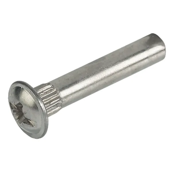 Threaded sleeve, with M4 thread, milled, PZ2 cross slot and flat blade