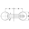 Worktop connector, tragfix-normal