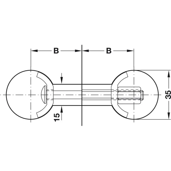 Worktop connector, tragfix-normal