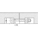 Worktop connector, tragfix-normal