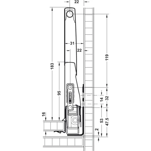 Add-on drawer sides, Häfele Matrix Box P