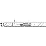 Worktop connector, Maxifix Ø35mm