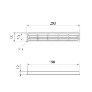 Ventilation grill white