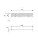 Ventilation grill gray
