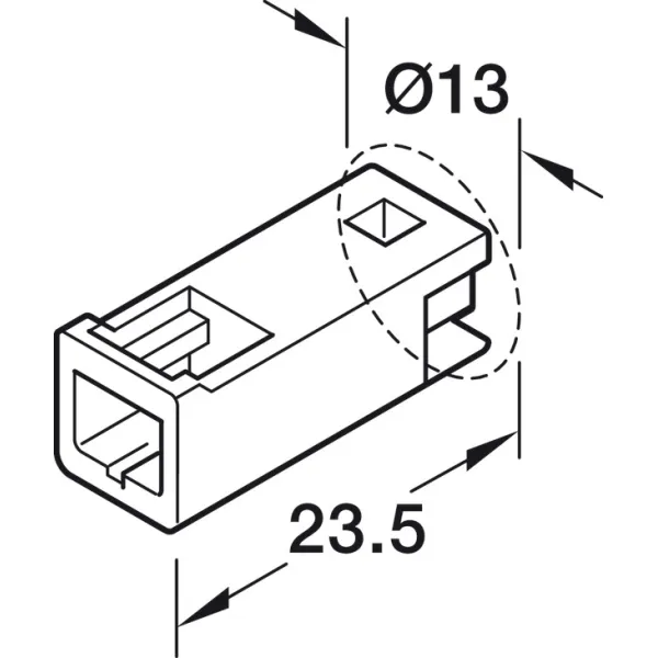 Extension lead, For Häfele Loox5 24V 2-Pin (Monochrome Or Multi-White 2-Wire Technology)