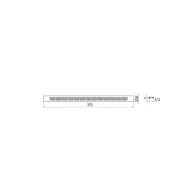 Ventilation grill aluminum 23.5x375mm stainless steel