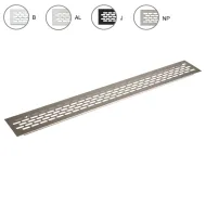 Ventilation grill aluminum 60x485mm gold