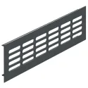 ventilation trims, square, aluminium, with ribbed flanges, slotted