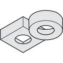 Housing for undermounted light, for Häfele Loox3 and Häfele Loox5 LED drill hole Ø35mm