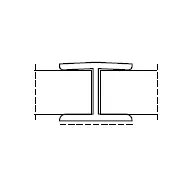 Plinth joint H150mm black
