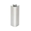 Plinth corner 90° H150mm stainless steel