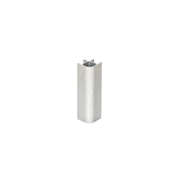 Plinth corner 90° H150mm stainless steel