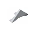 Endcap for SLIMLINE backsplash, left/right, aluminum