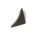 Endcap for SLIMLINE backsplash, left/right, stainless steel
