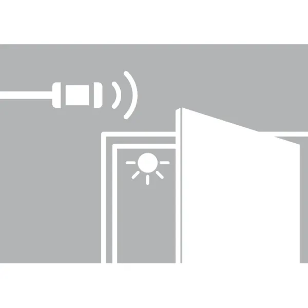 2-in-1 door sensor/touch-free dimmer Loox, Ø12mm, black/white/grey