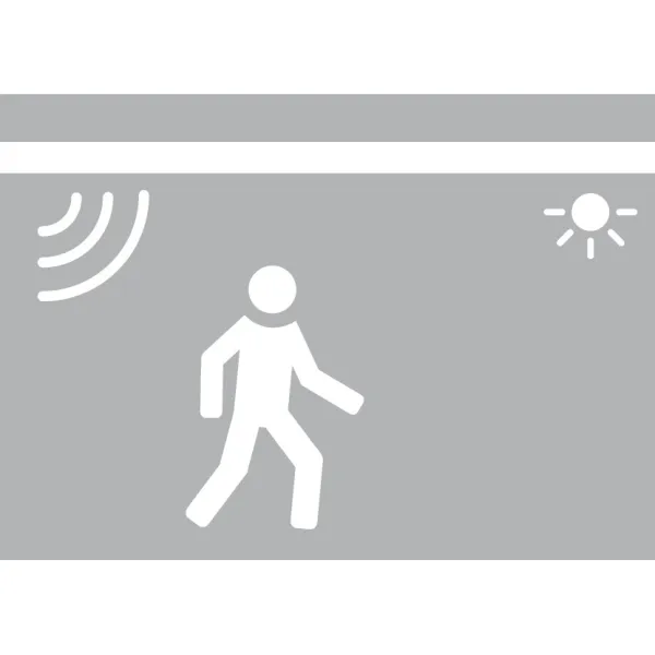 Motion sensor switch Loox, 5/15/30 min delay, Ø12mm, black/white/grey